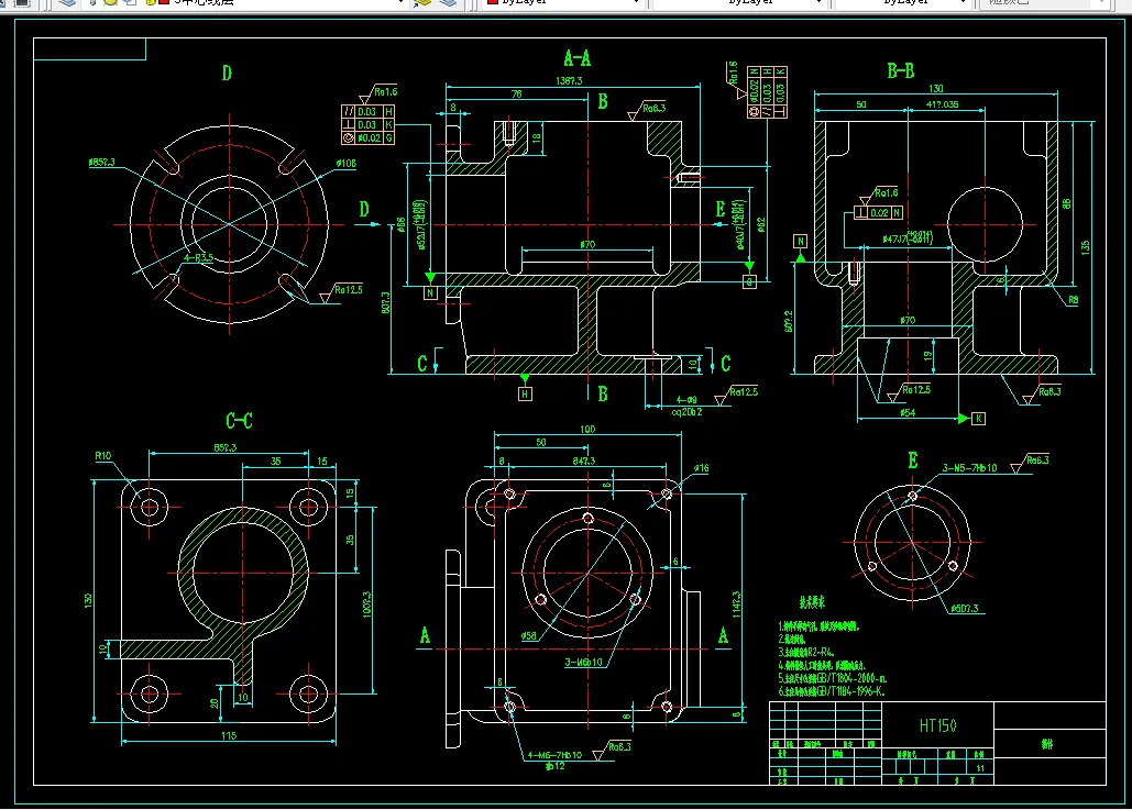 K1111-箱体零件加工工艺及镗φ52孔夹具设计【含Creo三维图】