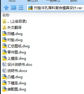 N7844-衬垫冲孔落料复合模具设计-外径29