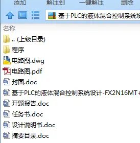 N7901-基于PLC的液体混合控制系统设计