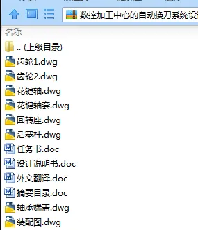 N7954-数控加工中心的自动换刀系统设计