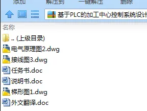 N7955-基于PLC的加工中心控制系统设计
