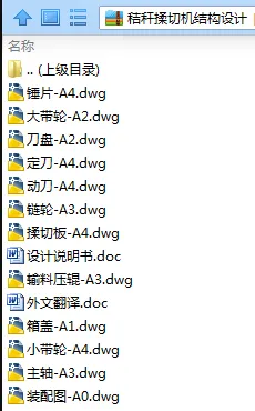 N7967-秸秆揉切机结构设计