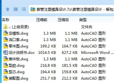 Z2224-套管注塑模具设计
