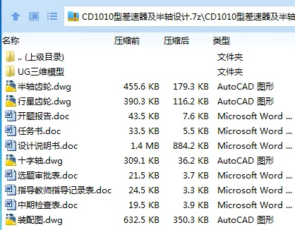 Z2252-CD1010型差速器及半轴设计【含UG三维图】