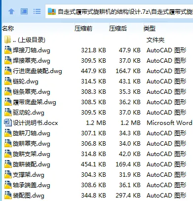 Z2258-自走式履带式旋耕机的结构设计