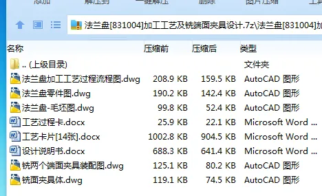 K2165-法兰盘[831004]加工工艺及铣端面夹具设计