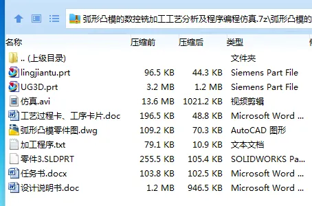 Z2399-弧形凸模的数控铣加工工艺分析及程序编程仿真[含UG三维图]