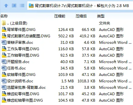 Z2423-背式割草机设计