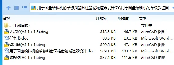 Z2484-用于圆盘给料机的单级斜齿圆柱齿轮减速器设计
