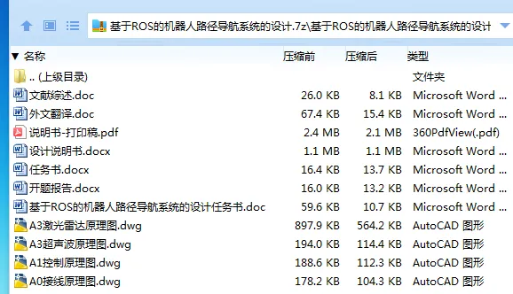 Z2486-基于ROS的机器人路径导航系统的设计