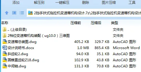 Z2519-2挡手扶式拖拉机变速箱机构设计【含UG三维图】