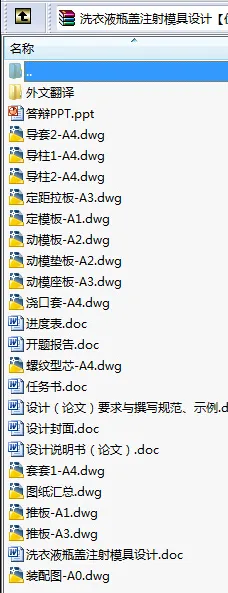 N8712-洗衣液瓶盖注射模具设计 N8712-洗衣液瓶盖注射模具设计
