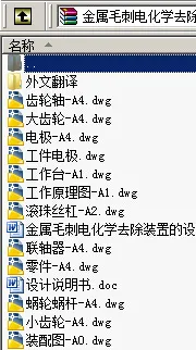 N9033-金属毛刺电化学去除装置的设计