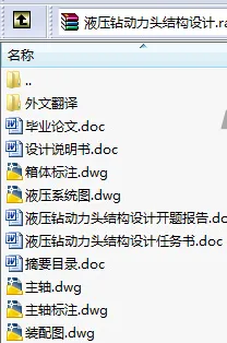 N9075-液压钻动力头结构设计