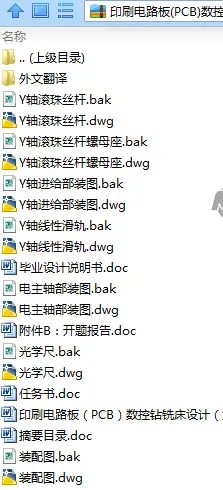 N9102-印刷电路板(PCB)数控钻铣床设计（六轴）