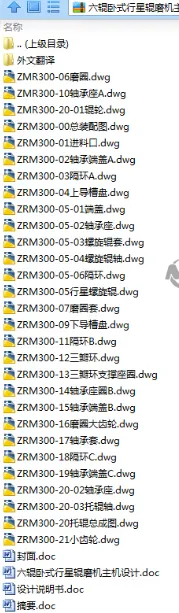 N9121-六辊卧式行星辊磨机主机设计