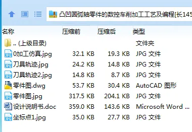 Z2530-凸凹圆弧轴零件的数控车削加工工艺及编程[长145]