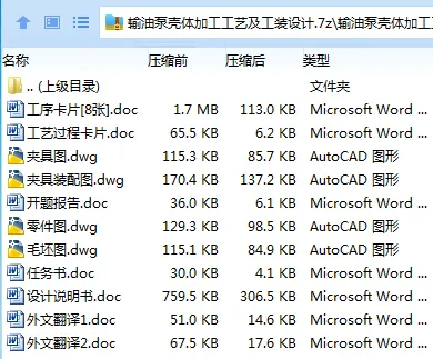 Z2533-输油泵壳体加工工艺及工装设计