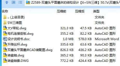 Z2589-双磨头平面磨床的结构设计【含SW三维图】