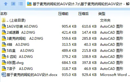 Z2590-基于麦克纳姆轮的AGV设计