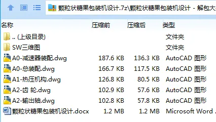 Z2609-颗粒状糖果包装机设计【含SW三维图】