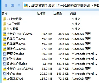 Z2646-小型物料搅拌机的设计【含SW三维图】