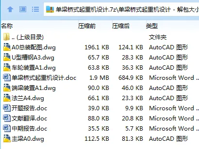 Z2653-单梁桥式起重机设计