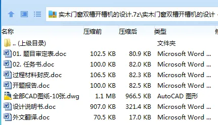Z2662-实木门窗双槽开槽机的设计