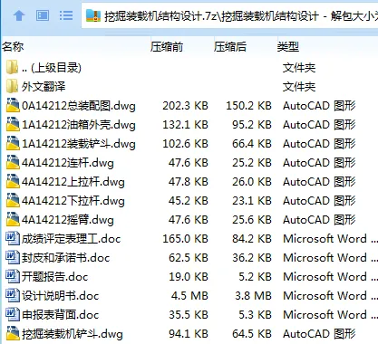 Z2703-挖掘装载机结构设计