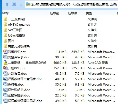 Z2760-发动机曲轴静强度有限元分析【含三维图】 Z2760-发动机曲轴静强度有限元分析【含三维图】