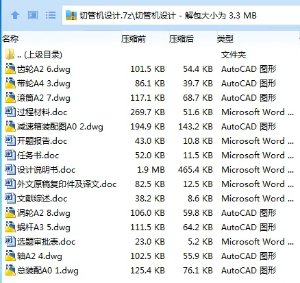 Z2796-切管机设计 Z2796-切管机设计