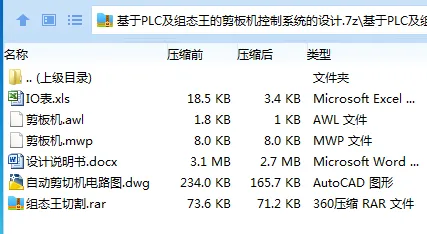 Z2813-基于PLC及组态王的剪板机控制系统的设计