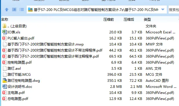 Z2814-基于S7-200 PLC及MCGS组态对路灯智能控制方案设计 Z2814-基于S7-200 PLC及MCGS组态对路灯智能控制方案设计