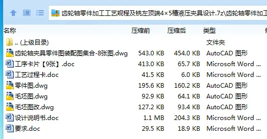 K2175-齿轮轴零件加工工艺规程及铣左顶端4×5槽液压夹具设计
