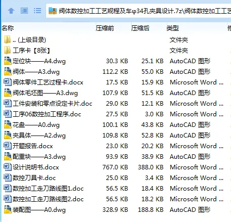K2180-阀体数控加工工艺规程及车φ34孔夹具设计 K2180-阀体数控加工工艺规程及车φ34孔夹具设计