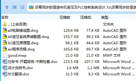 Z2985-沥青同步封层洒布机液压及PLC控制系统设计 Z2985-沥青同步封层洒布机液压及PLC控制系统设计