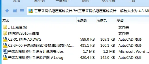 Z3013-芒果采摘机液压系统设计