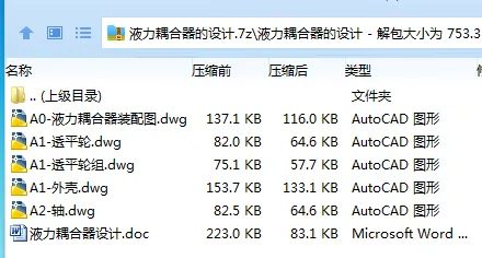 Z3033-液力耦合器的设计