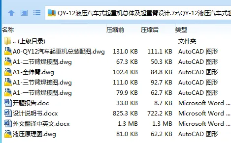 Z3041-QY-12液压汽车式起重机总体及起重臂设计