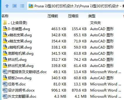 Z3113-Prusa i3型3D打印机设计