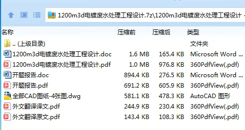 Z3151-1200m3d电镀废水处理工程设计