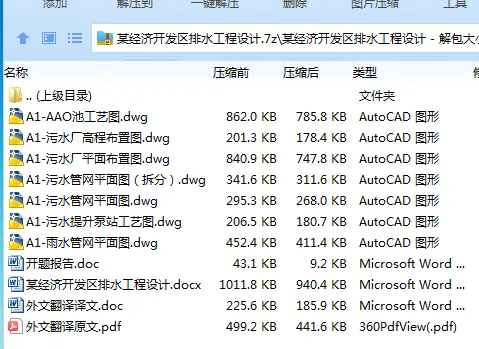 Z3152-某经济开发区排水工程设计