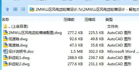 Z3176-2MW山区风电齿轮箱设计