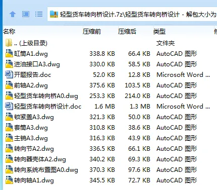 Z3209-轻型货车转向桥设计 Z3209-轻型货车转向桥设计