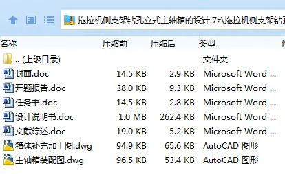 Z3243-拖拉机侧支架钻孔立式主轴箱的设计
