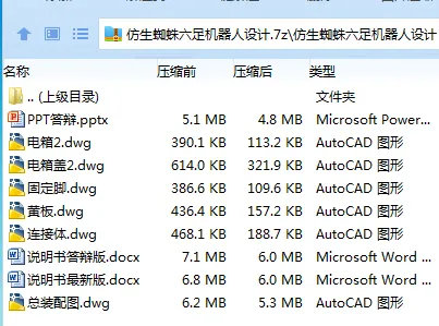 Z3257-仿生蜘蛛六足机器人设计