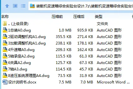 Z3262-装载机变速箱综合实验台设计