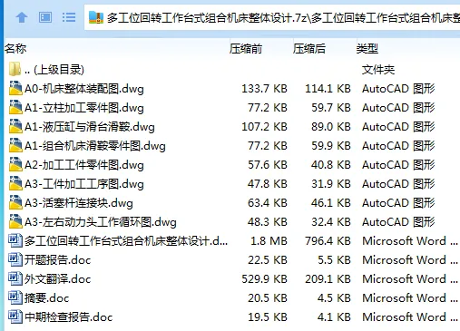 Z3292-多工位回转工作台式组合机床整体设计