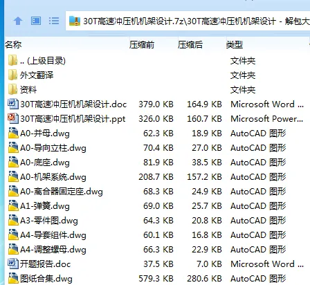 Z3319-30T高速冲压机机架设计