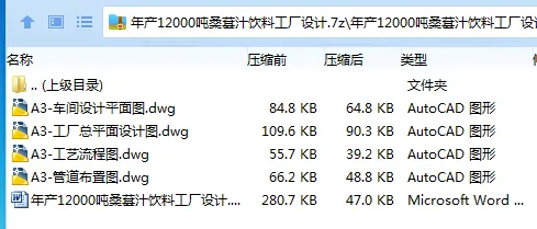 Z3327-年产12000吨桑葚汁饮料工厂设计